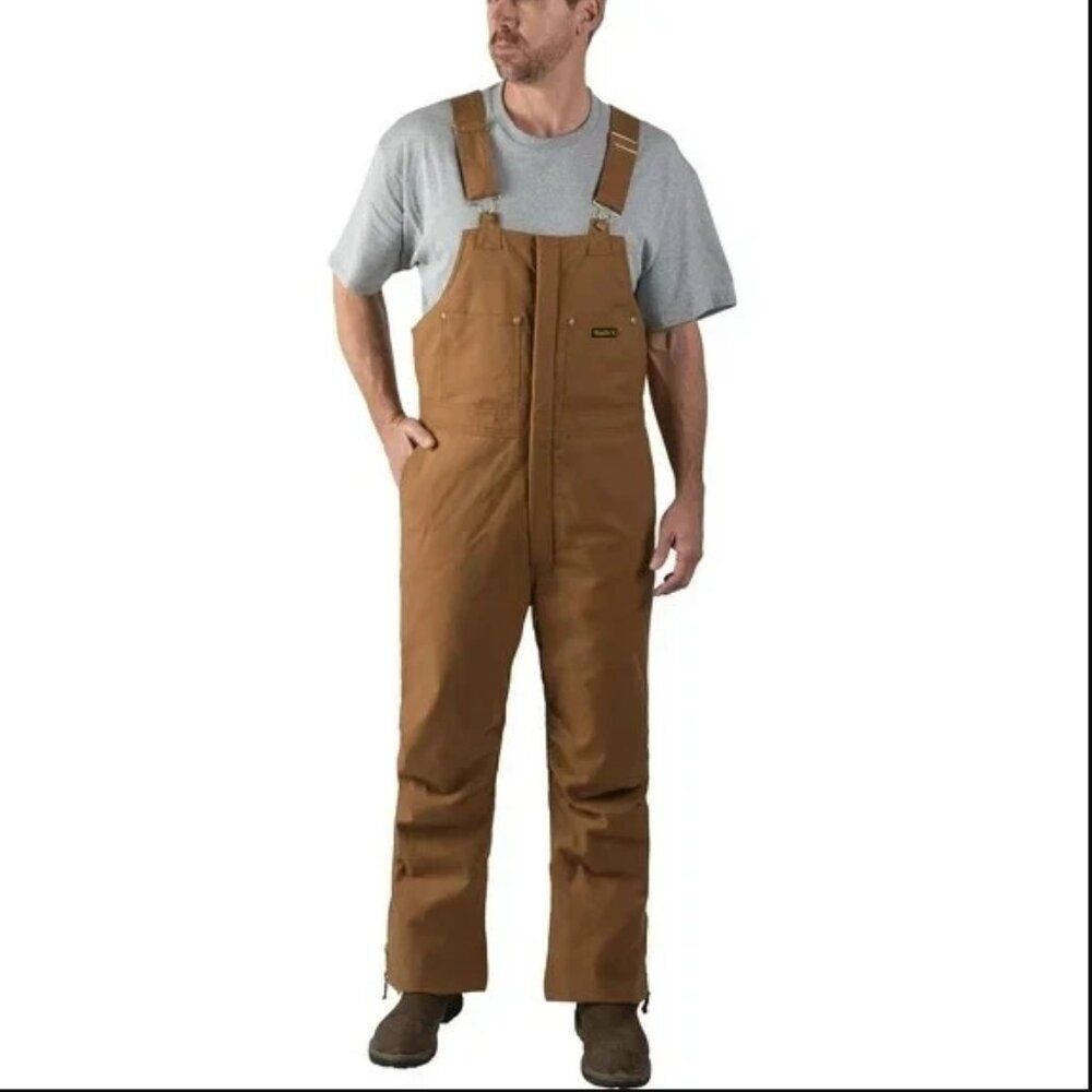 Walls Work Wear Overalls Men's Size 2XL, XXL Brown Insulated NWOT
